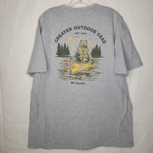 Columbia‎ Gray Outdoor Graphic Tee Size XXL